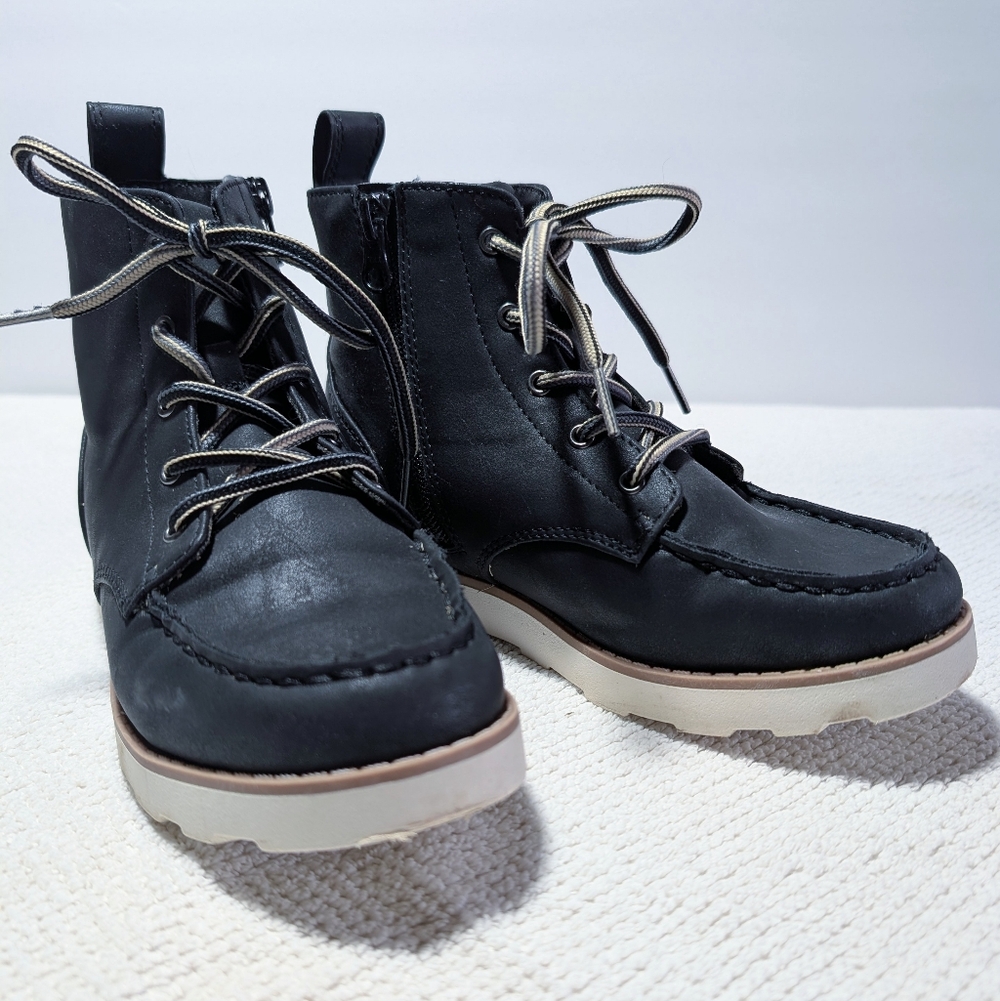 Cat & Jack Boys Work Boots Black 2M